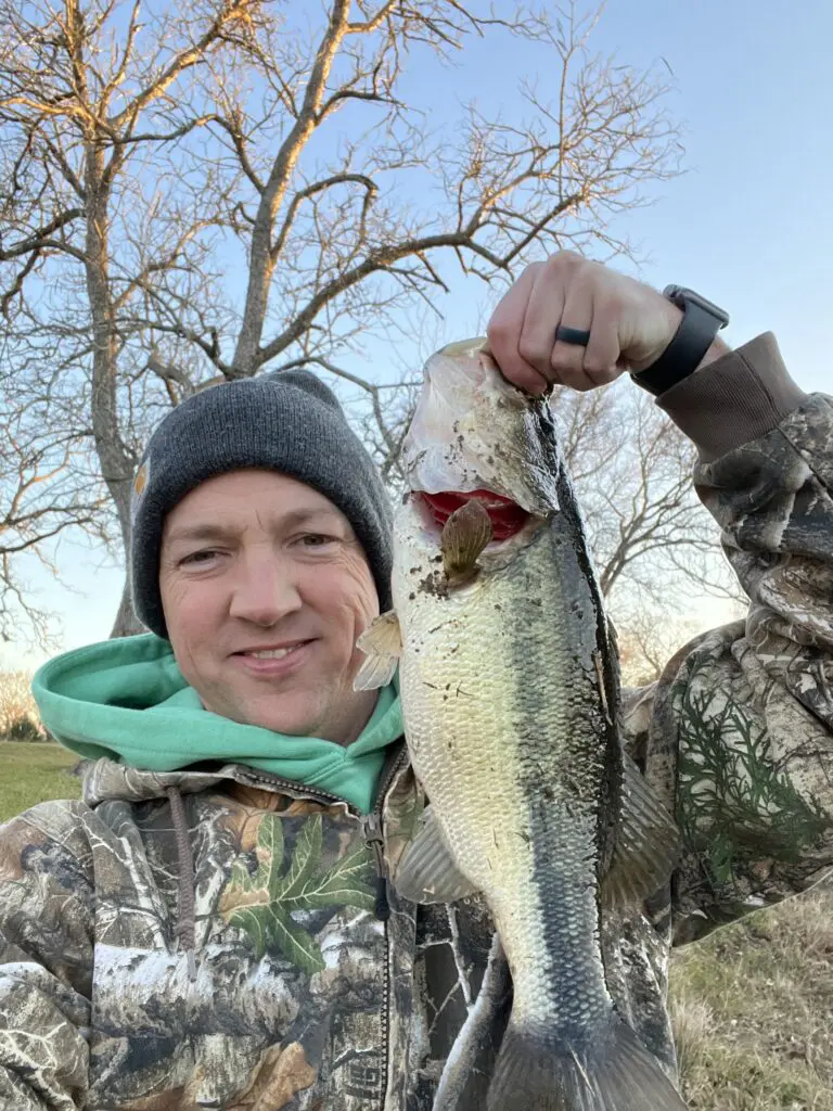 Russell Fielder holding a fish