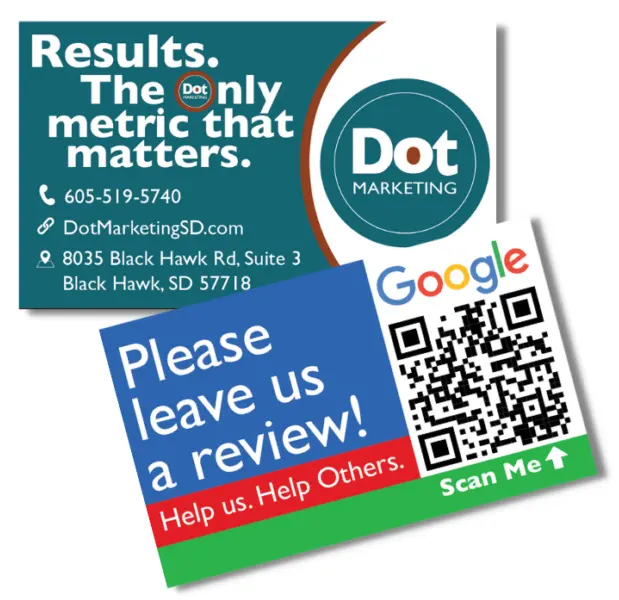 Google Review business cards