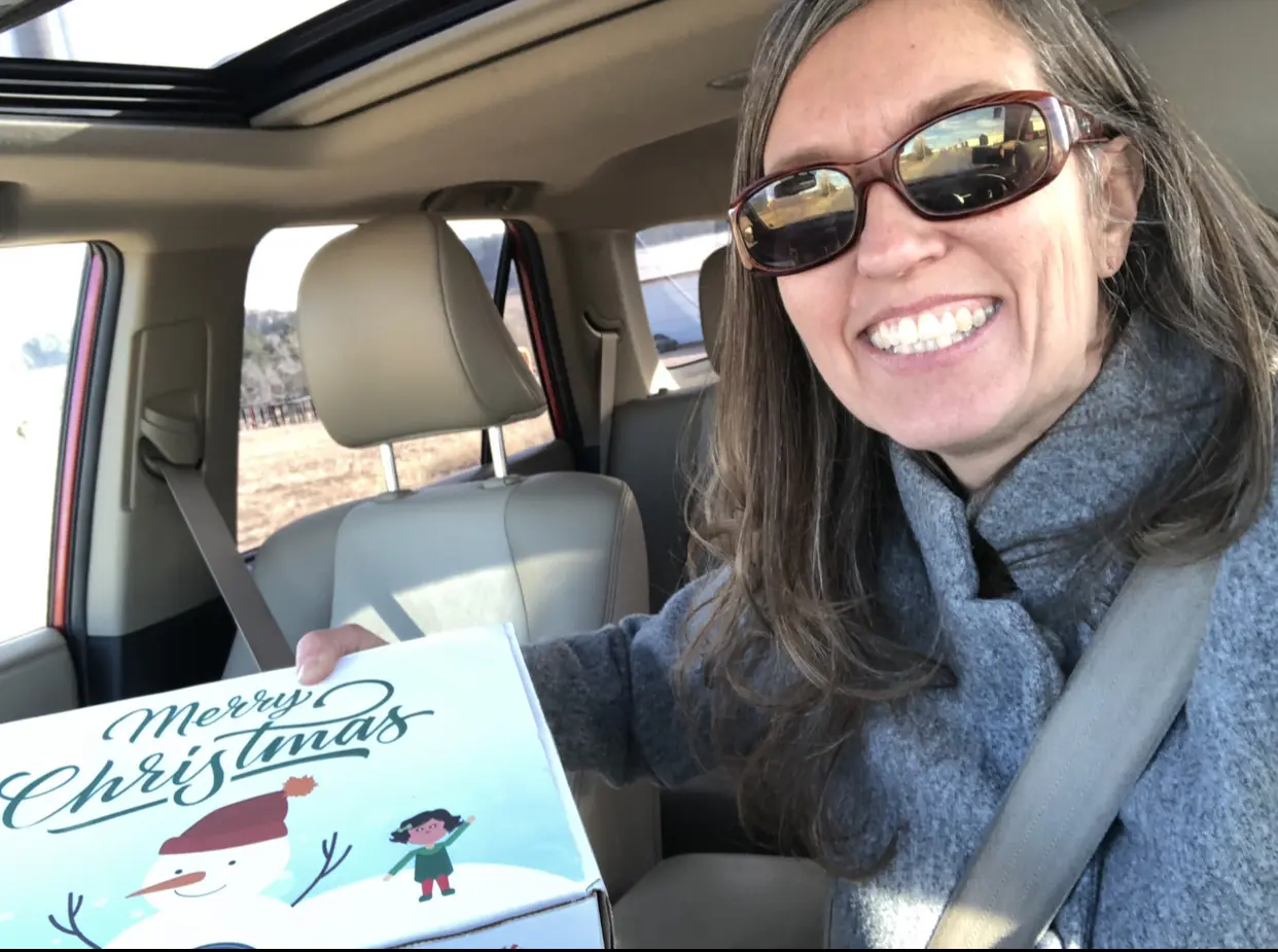 Angela Wolter delivering Client Appreciation Treats