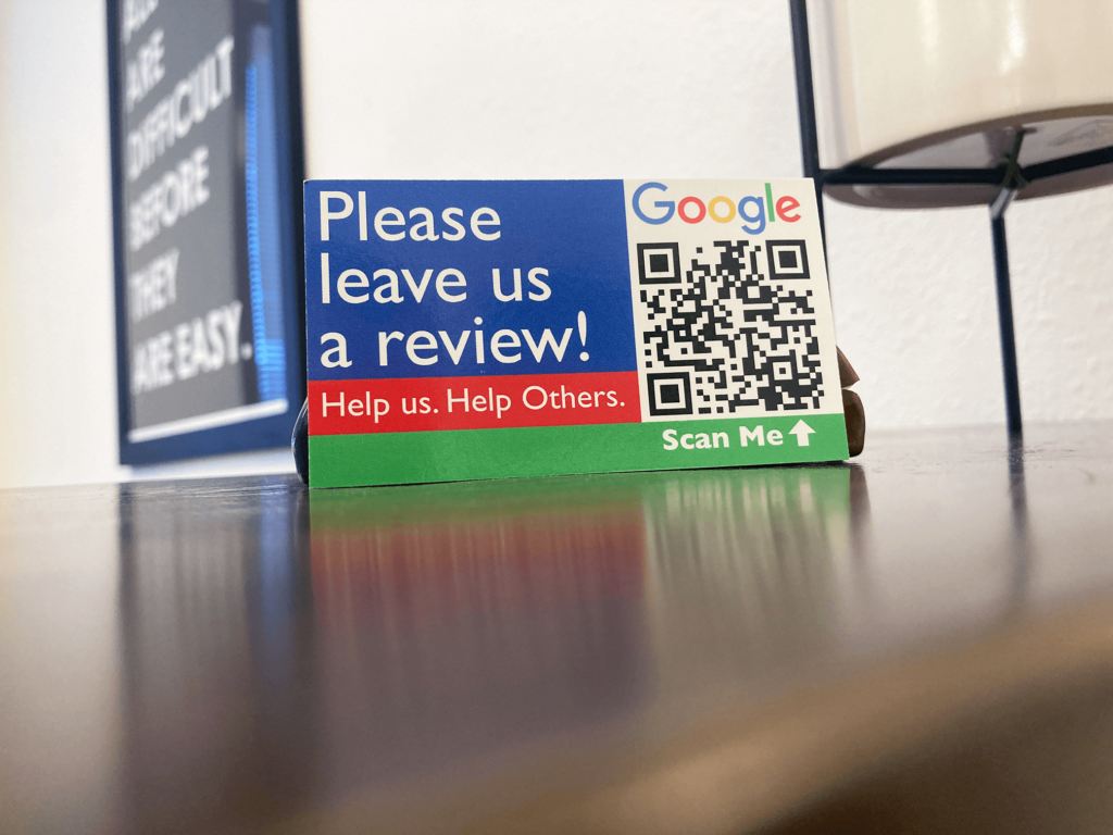 Google Review Business Card