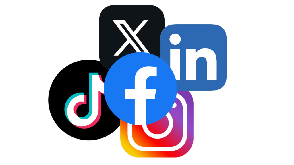 social logo collage