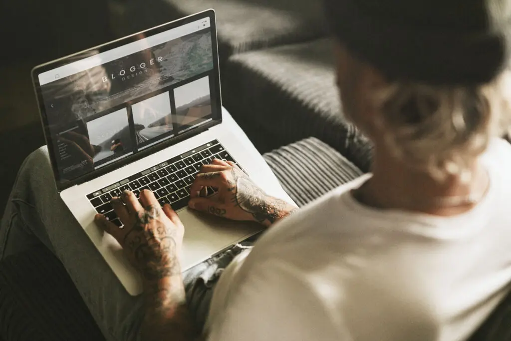 Website Designer crafting a new website
