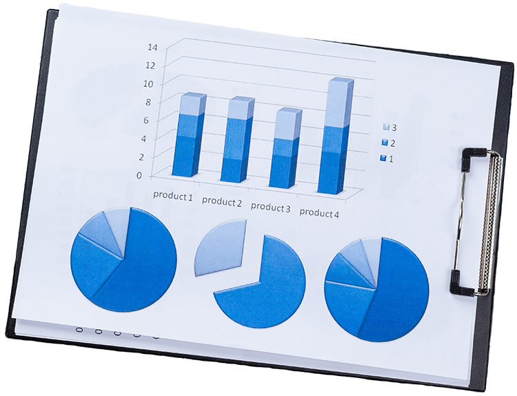 Charts for results reporting