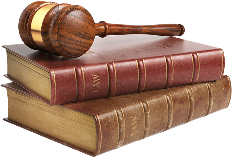 law books and gavel