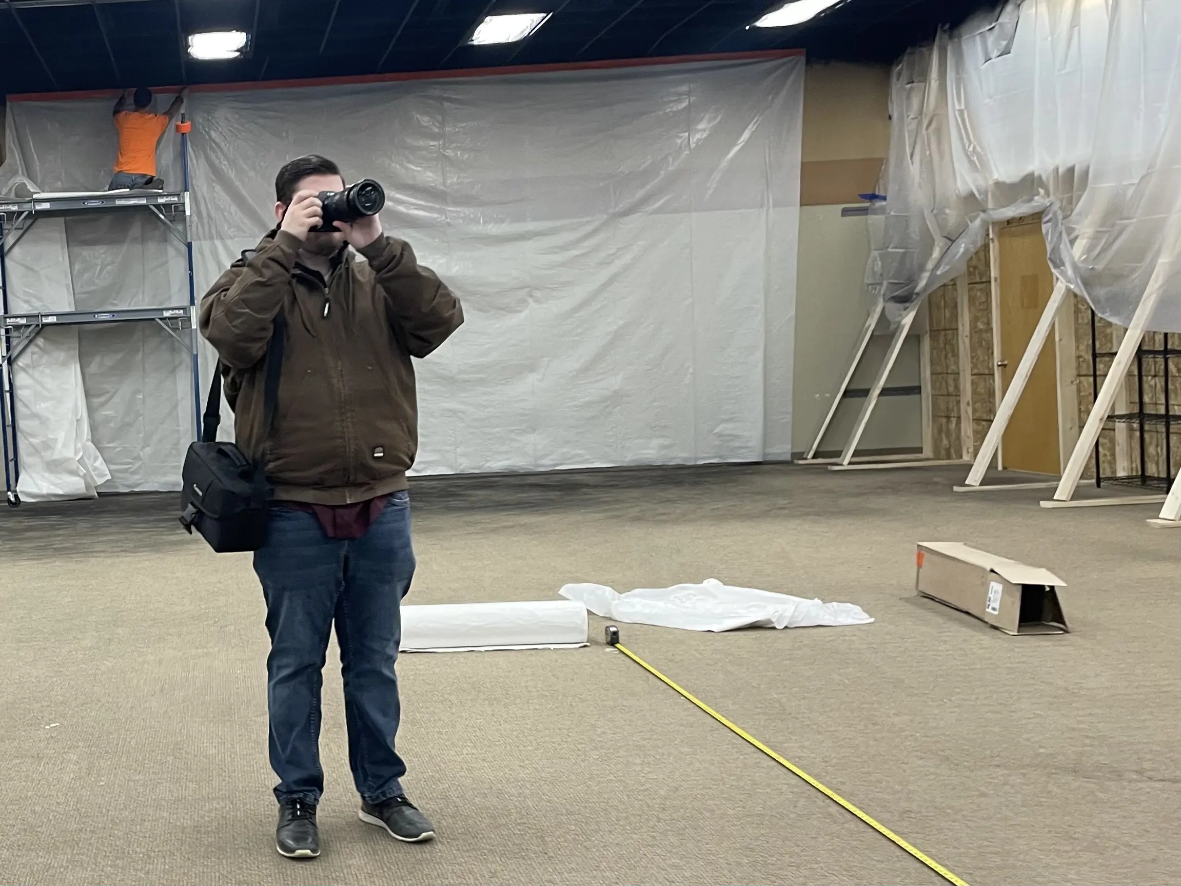 Andrew on a client photo shoot