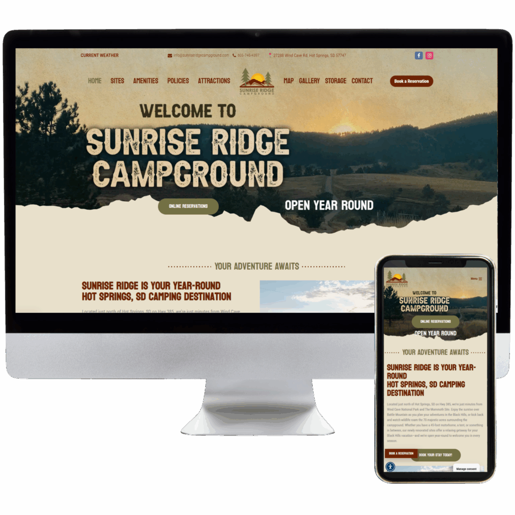 Sunrise Ridge Website Design Sample