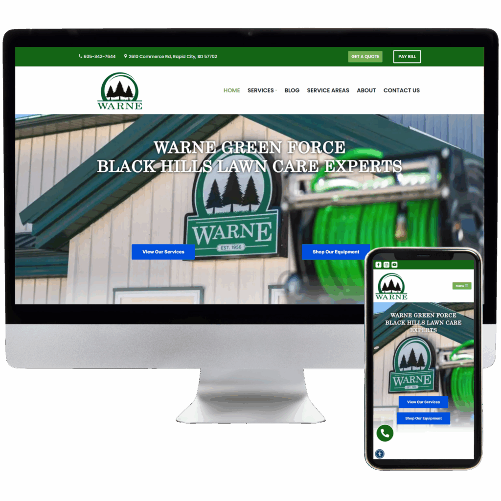 Warne Website Design Sample