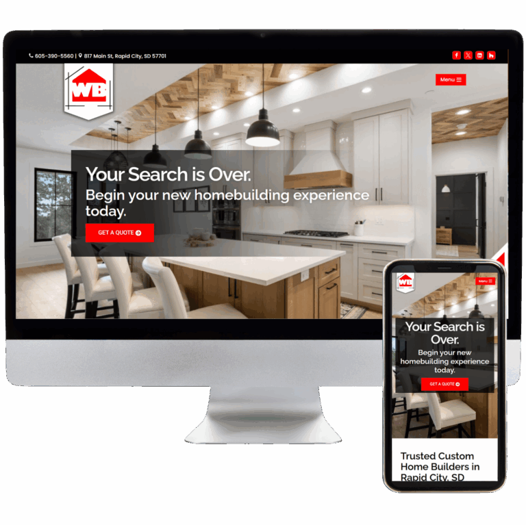 Wood Builders Website Design Sample
