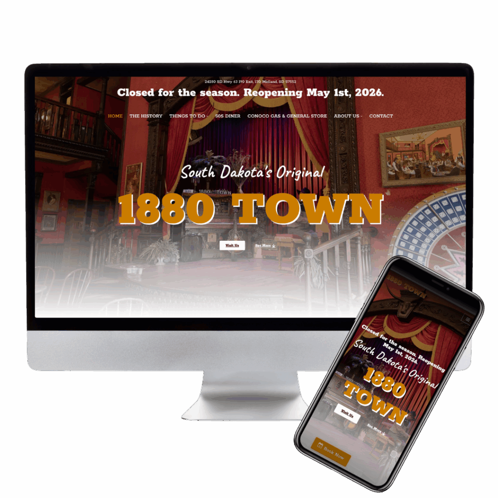 1880 Town Website Preview