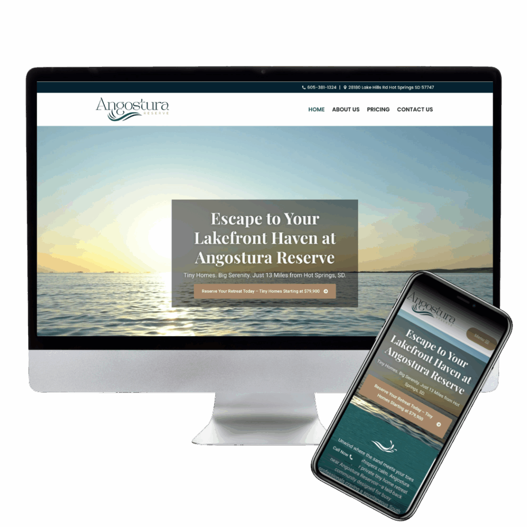 Angostura Reserve Website Preview