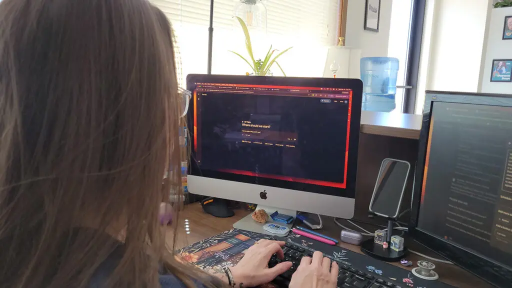 Employee uses Google Gemini to answer a question