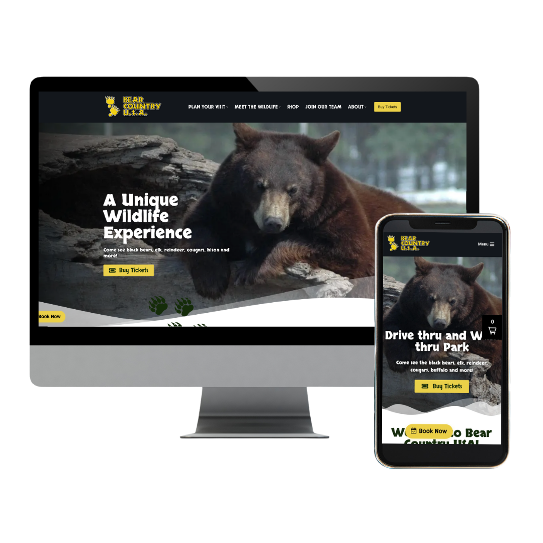 Custom Website Design for Bear Country