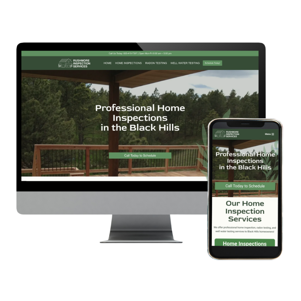 Custom Website Design for Rushmore Inspection Services