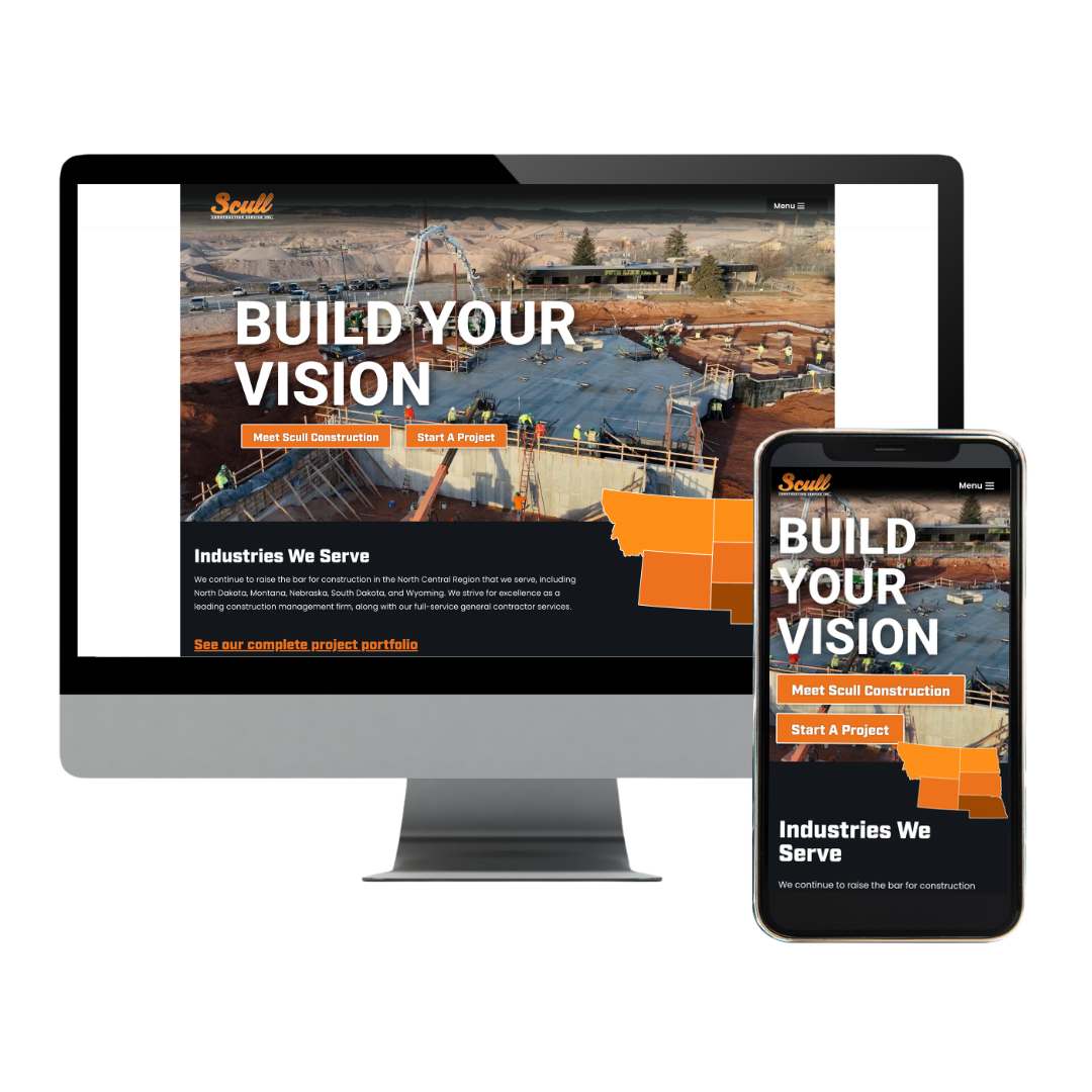 Custom Website Design for Scull Construction