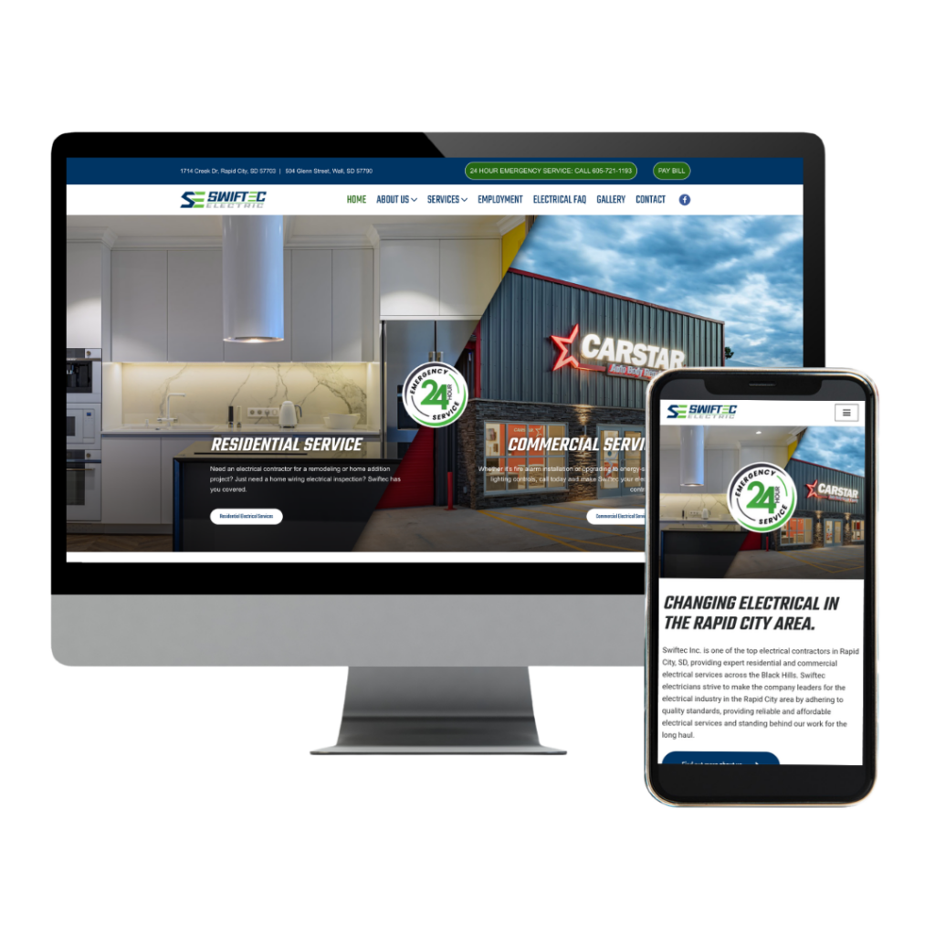Custom Website Design for Swiftec Electric