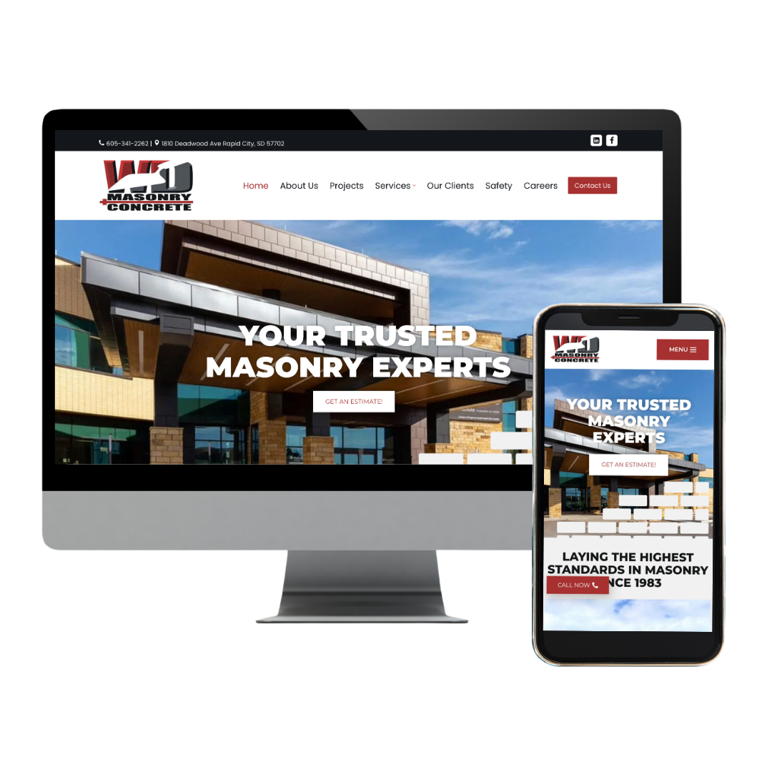 Custom Website Design for WD Masonry