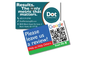 Dot marketing business card