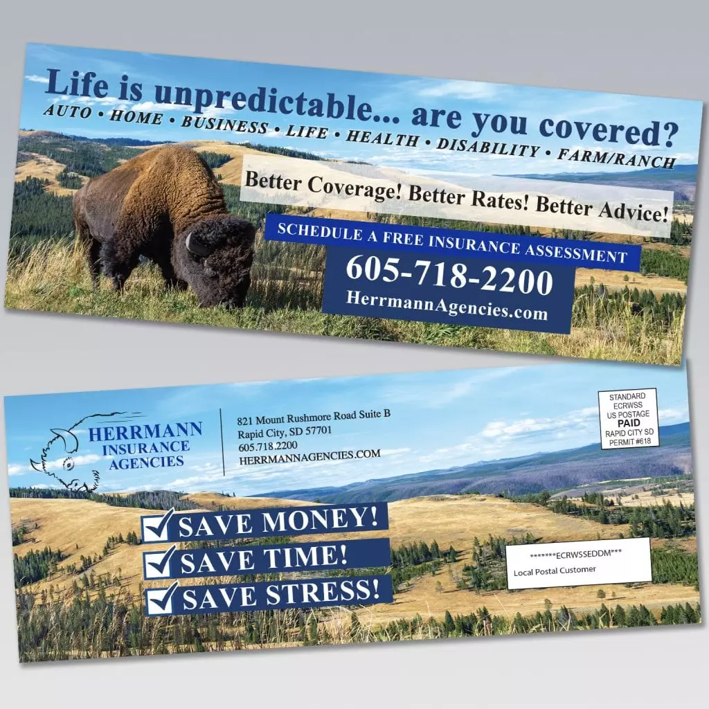 herrmann insurance agencies direct mail brochure