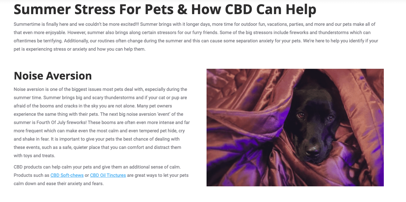 cbd/pets online article