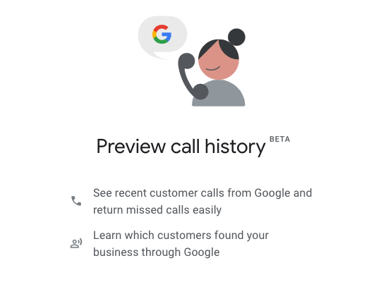 google call history preview