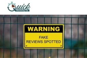 fake reviews sign