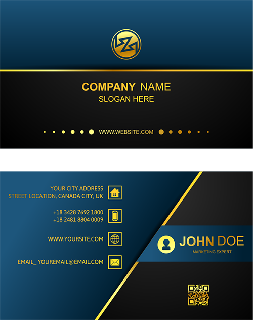 Business card design example