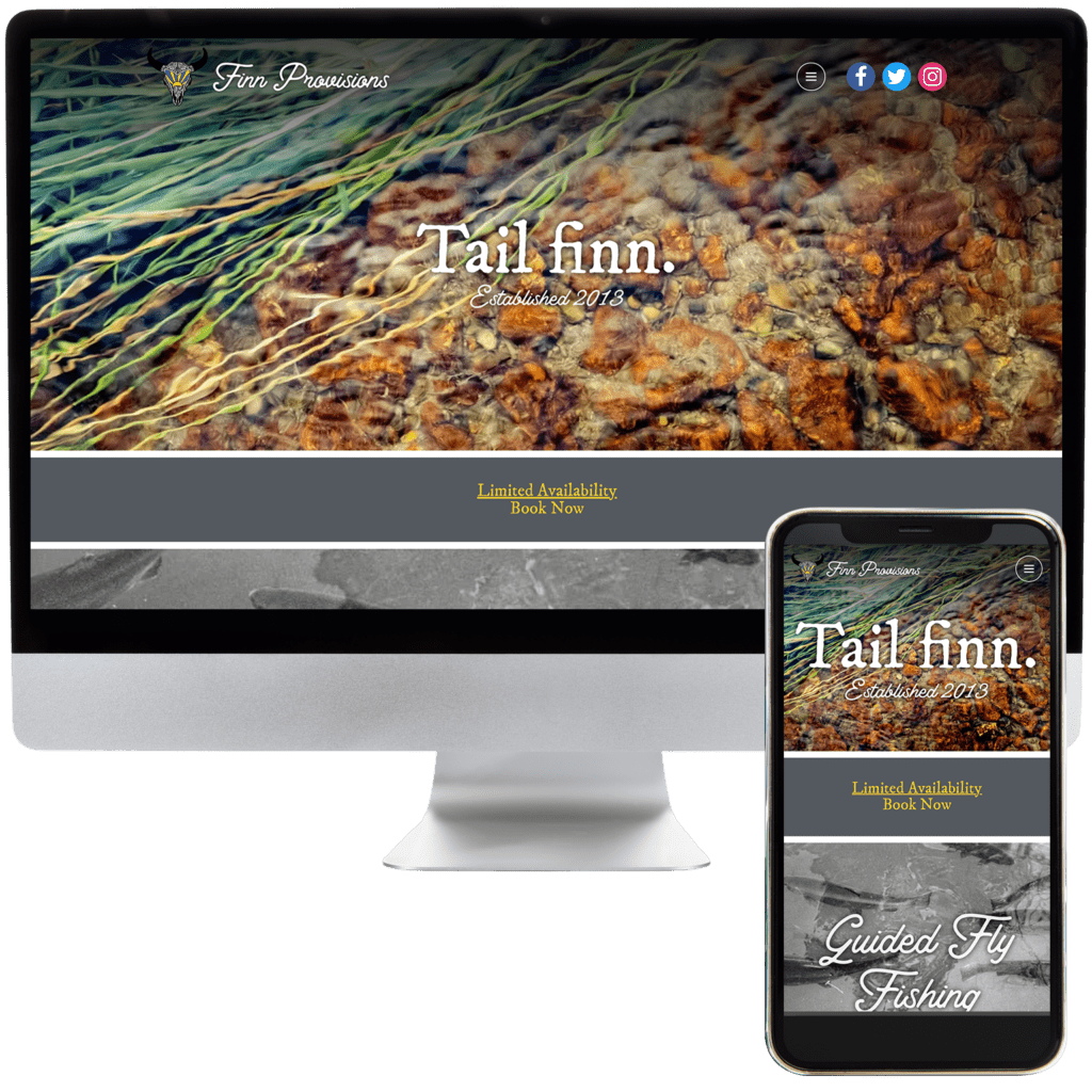 Tail Finn. website design portfolio example