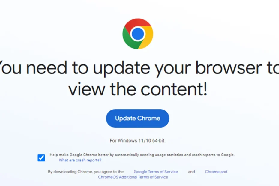 Update Your google Chrome Browser