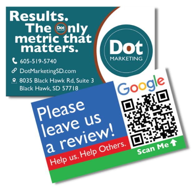 Google Review business cards