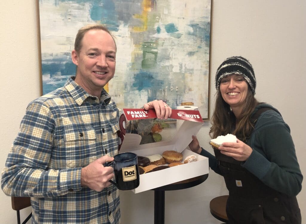 Donut Day with Russell and Angela