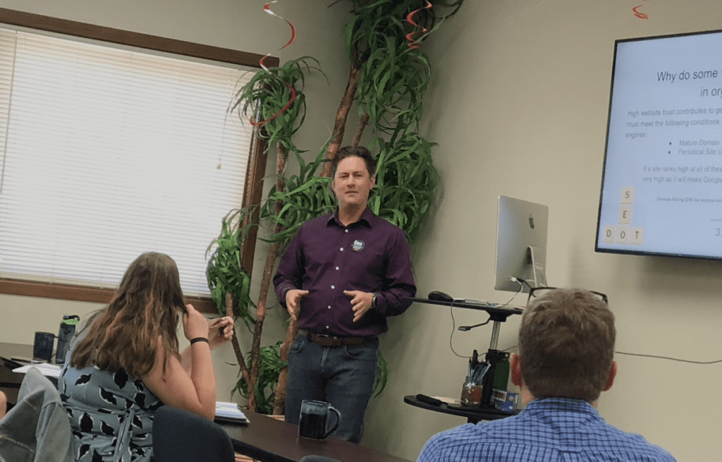 Jason Silver teaching a Local Google Business Training