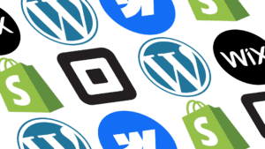 website platform logo collage