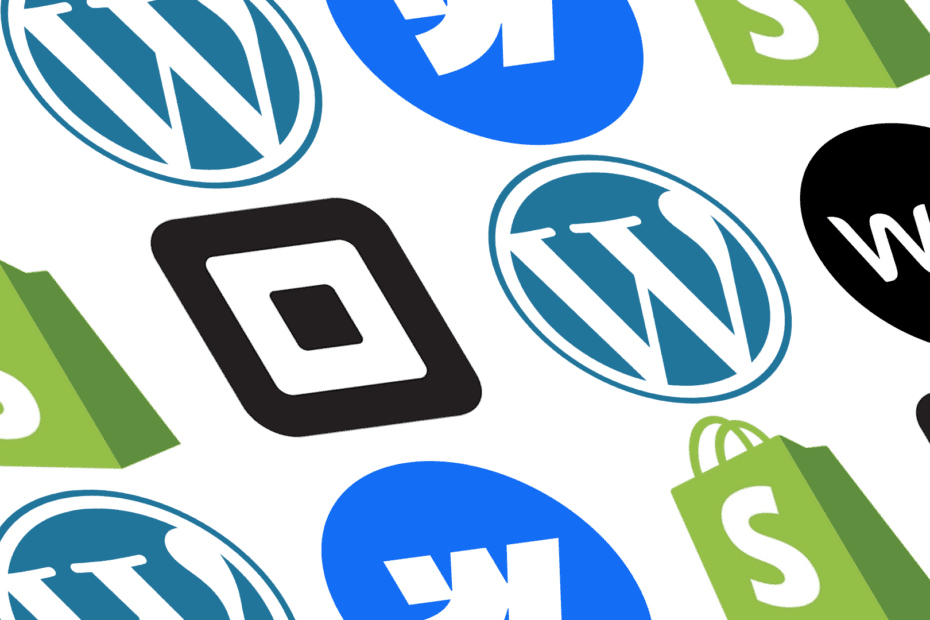 website platform logo collage
